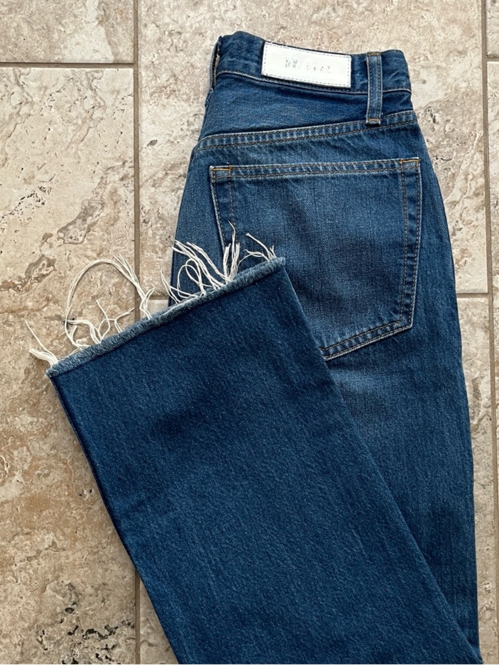 Re/Done 90s High‑Rise Loose Jeans Women’s 26 - Blue Denim
